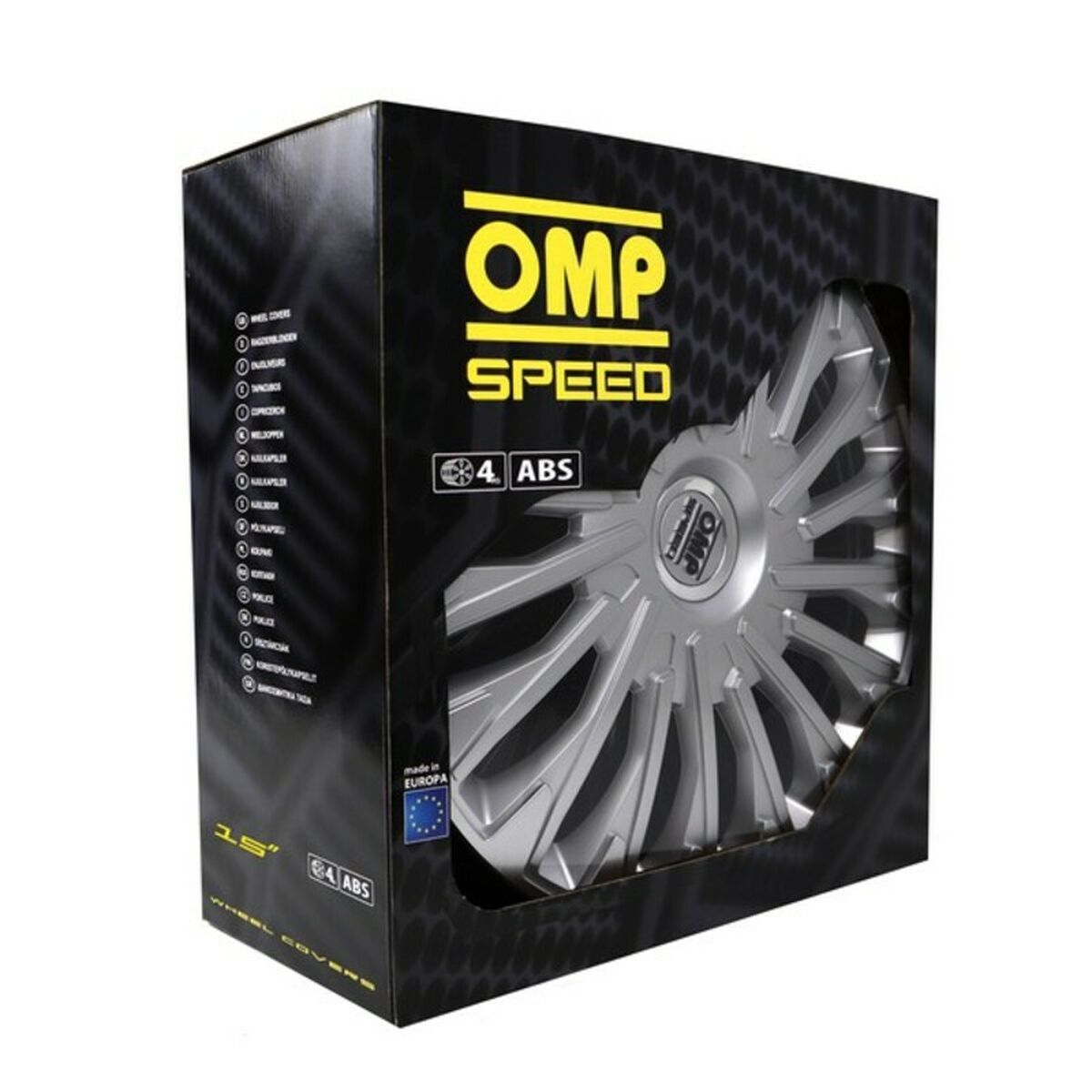 Navkapsel OMP Stinger Speed Silvrig 15" (4 uds)